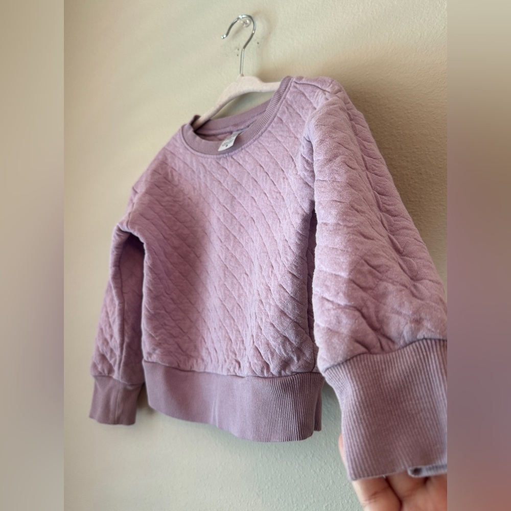 Carter's Light Purple Quilted Girls Sweater - Picture 2 of 6